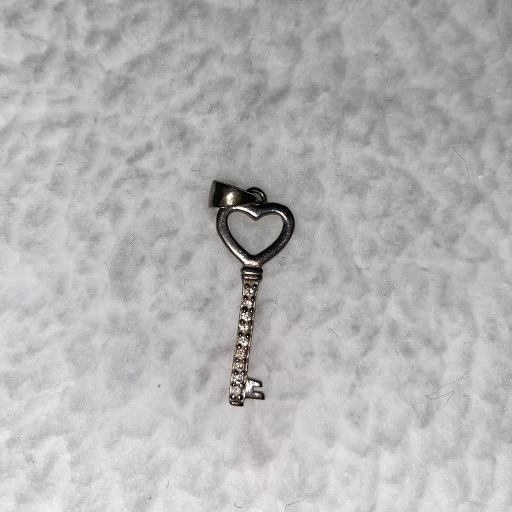 Heart shaped key pendant